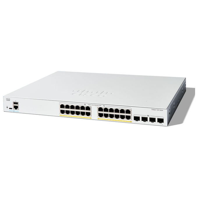 Cisco C1200-24FP-4X Catalyst 1200 Switch Gestito L2-L3 24 porte Gigabit Ethernet PoE 4x10G SFP+ colore Bianco