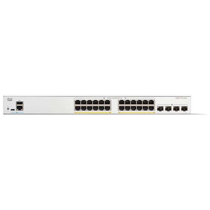 Cisco C1200-24FP-4X Catalyst 1200 Switch Gestito L2-L3 24 porte Gigabit Ethernet PoE 4x10G SFP+ colore Bianco