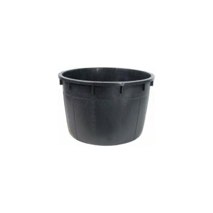 ICS Mastello Tondo Contenitore da Giardino 210 L Polietilene Uso Esterno Senza Manici colore Nero