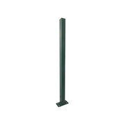 Vigor 68974 Paletto Quadro con Piastra Recinzione Acciaio 50x50 mm Altezza 150 cm Plastificato colore Verde RAL 6005