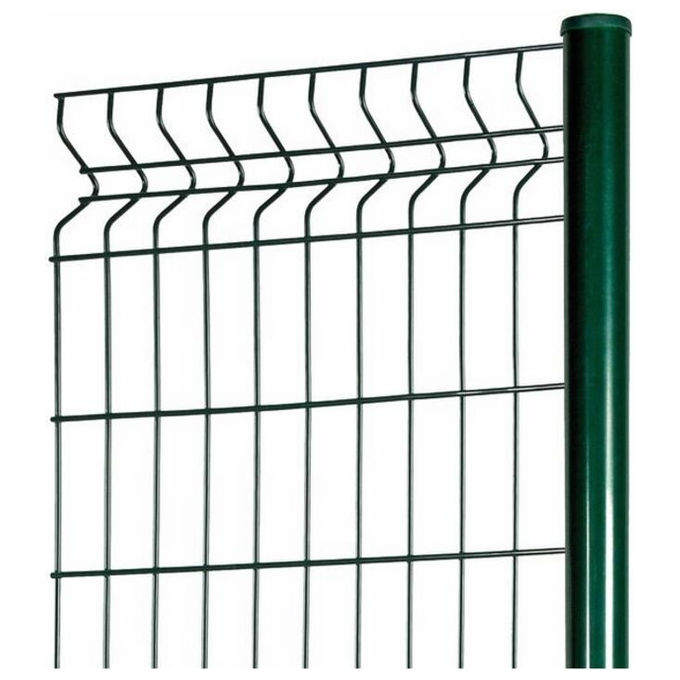 Vigor 68985 Paletto Quadro con Piastra Plasticato Acciaio Sezione 50x50 mm Altezza 110 cm colore Antracite