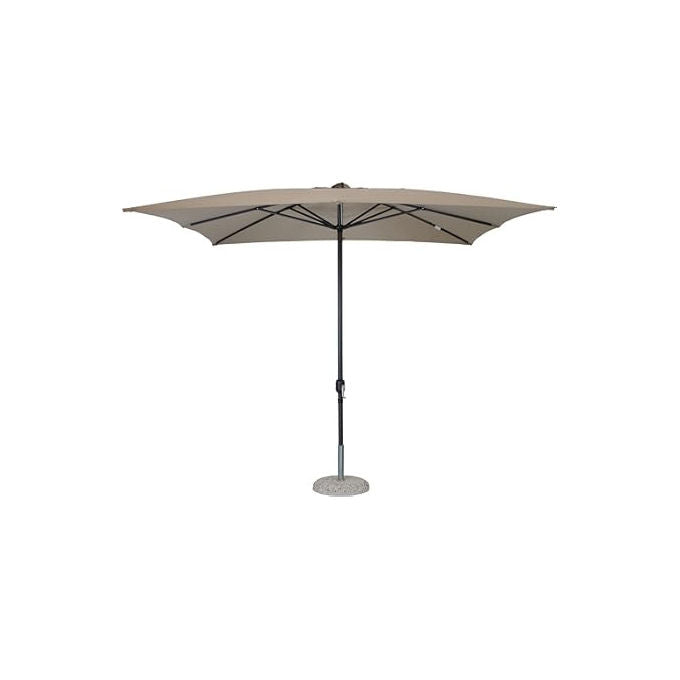 Plastica Adriatica 727129 Base per Ombrellone Tonda Effetto Rattan 46 cm Riempibile Acqua o Sabbia 22 L colore Antracite