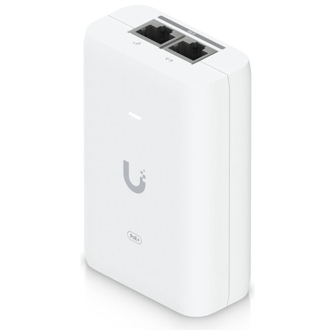 Ubiquiti UACC-POE+-2.5G Iniettore PoE+ 2.5 Gigabit Ethernet 48V 30W Protezione Sovratensione colore Bianco