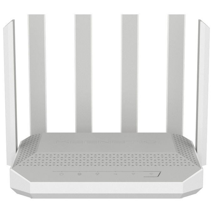 Keenetic KN-4110 Hero 5G Modem Router Wi-Fi 6 Mesh AX3000 Dual SIM 5G porta 2,5G smart switch 4 porte colore Grigio Bianco