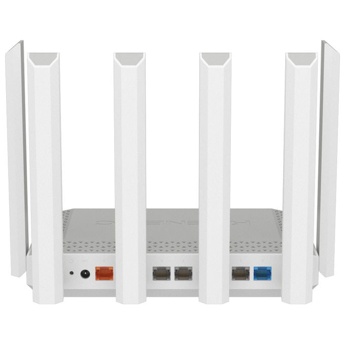 Keenetic KN-4110 Hero 5G Modem Router Wi-Fi 6 Mesh AX3000 Dual SIM 5G porta 2,5G smart switch 4 porte colore Grigio Bianco