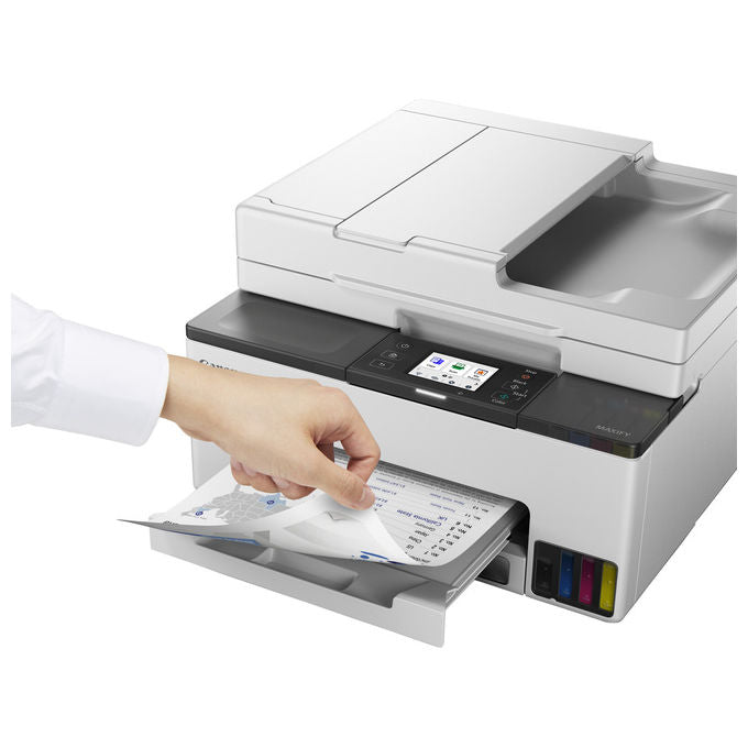 Canon GX2050 MAXIFY Stampante Multifunzione Inkjet A4 Wi-Fi Ethernet Fax Fronte Retro 600x1200 DPI 15 ipm colore Nero Bianco