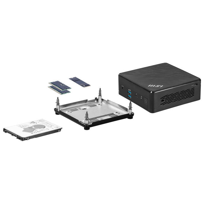 MSI CUBI 5 1M-440BEU Mini PC Barebone Intel Core 3 100U Wi-Fi 6E Bluetooth 5.3 RAM max 64 GB colore Nero