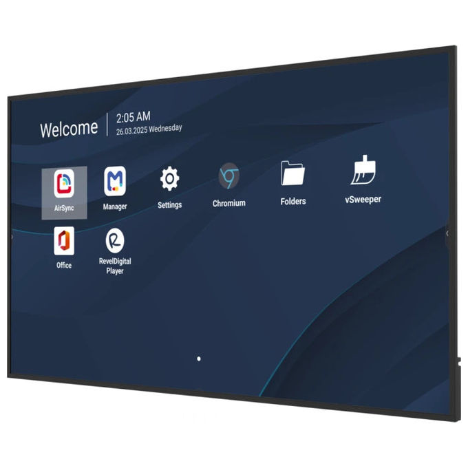 ViewSonic CDE7531-1C Display Segnaletica Digitale 75'' 4K Ultra HD Android 14 Wi-Fi 500 cd-m² 24-7 colore Nero