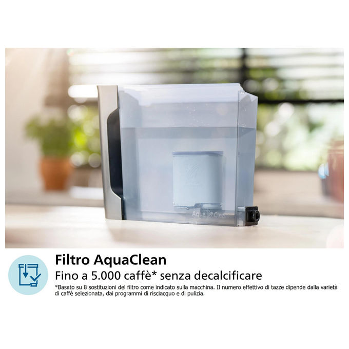 Philips EP3329-70 Series 3300 Macchina da caffe' Automatica 1,8 L 15 bar 1500 W Macinatore integrato SilentBrew AquaClean colore Nero