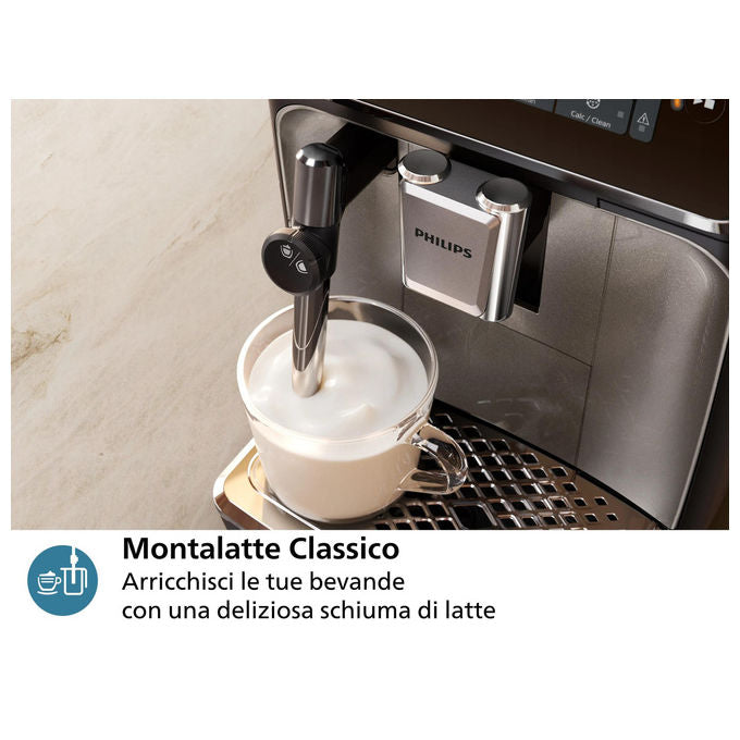 Philips EP3329-70 Series 3300 Macchina da caffe' Automatica 1,8 L 15 bar 1500 W Macinatore integrato SilentBrew AquaClean colore Nero