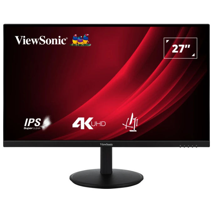 ViewSonic VG2708-4K Monitor PC 27'' 4K Ultra HD IPS LED 3840x2160 HDR10+ 60Hz colore Nero