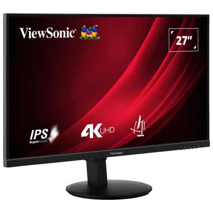 ViewSonic VG2708-4K Monitor PC 27'' 4K Ultra HD IPS LED 3840x2160 HDR10+ 60Hz colore Nero