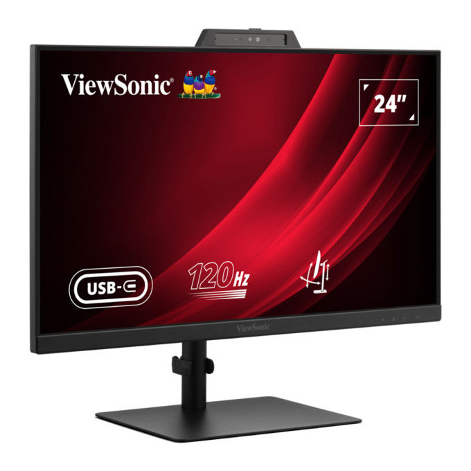ViewSonic VG2441V Monitor per Videoconferenze 24'' IPS Full HD 1920x1080 120 Hz Webcam 5 MP USB-C HDMI colore Nero