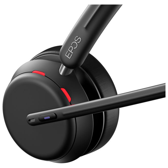 Epos IMPACT 1060T Cuffie Binaurali Wireless Bluetooth per Ufficio Microfono a Braccetto Certificazione Microsoft Teams colore Nero