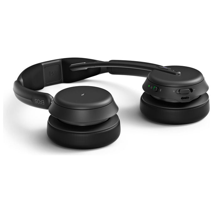 Epos IMPACT 1060T Cuffie Binaurali Wireless Bluetooth per Ufficio Microfono a Braccetto Certificazione Microsoft Teams colore Nero