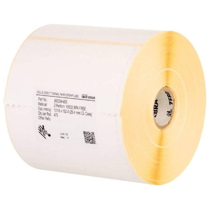 Zebra 200957 Z-Perform 1000T Etichette autoadesive per stampante 105x148 mm 4 rotoli 4508 pz colore Bianco
