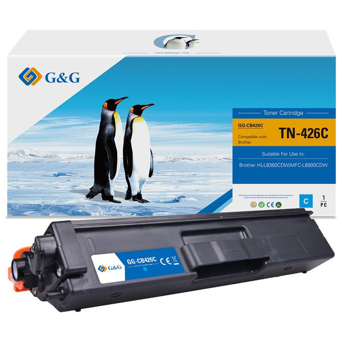 GandG 8PB426-CGG Toner Compatibile per Brother TN-426C 6500 pagine colore Ciano
