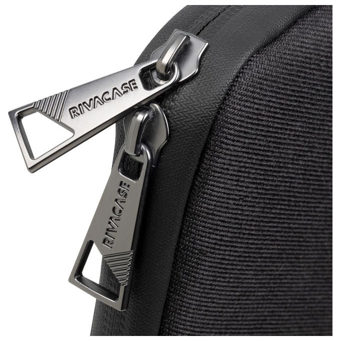 Rivacase 8115 Clark Custodia a Tasca MacBook Air 15.3'' Poliestere RPET Resistente all'Acqua colore Nero
