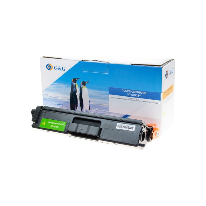 GandG TN-423Y Toner Compatibile Brother 4000 Pagine colore Giallo