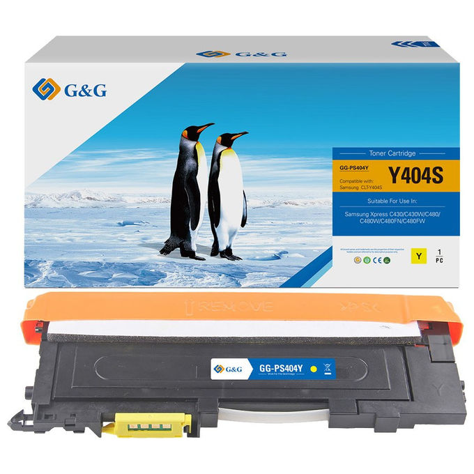 GandG 14466 Toner Compatibile per Samsung CLT-Y404S 1000 Pagine colore Giallo