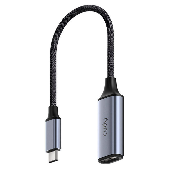 Cudy UH401 Adattatore USB-C HDMI 2.0 4K 60Hz Ultra HD 4096x2160 Plug and Play colore Grigio Argento