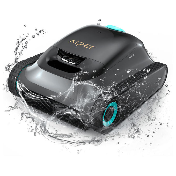 Aiper SCUBA S1 Robot Pulisci Piscina Senza Fili 150 m² autonomia 150 min fondo pareti linea di galleggiamento colore Grigio