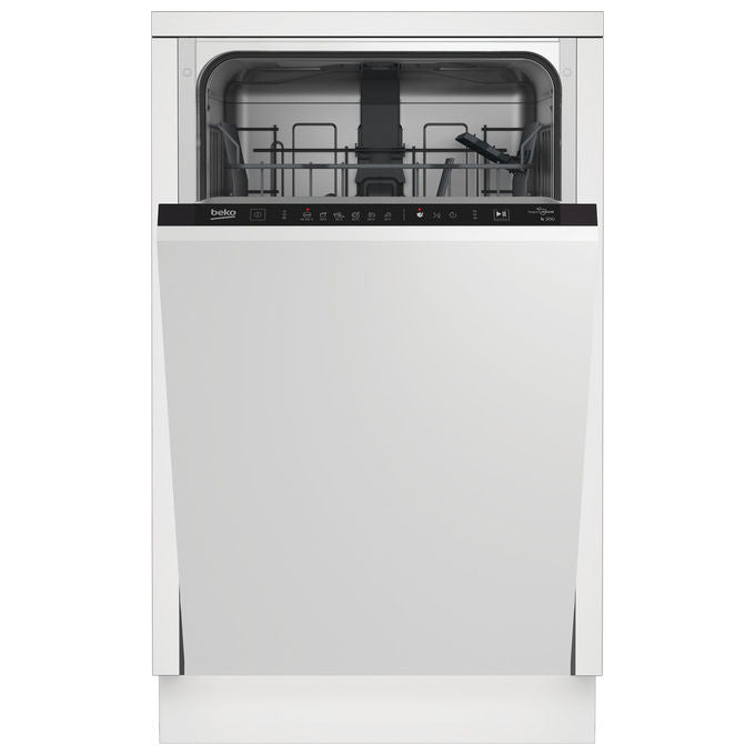 Beko BDIS16030 b300 Lavastoviglie Incasso Scomparsa Totale 10 coperti Classe D 48 dB HygieneIntense (82x45x55 cm) colore Nero