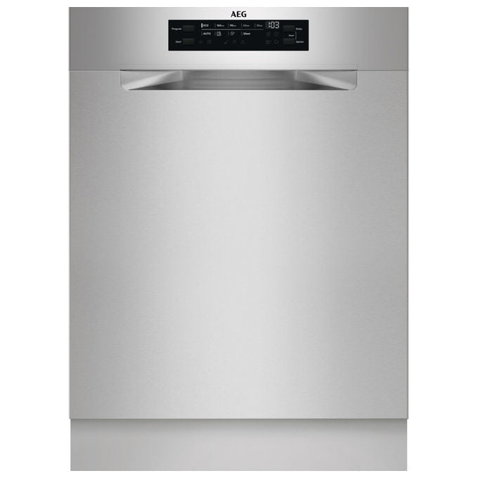 AEG FUS7674APM Serie 7000 Lavastoviglie Incasso Parziale 14 coperti Classe A 44 dB AirDry GlassCare (82x60x58 cm) colore Acciaio Inox
