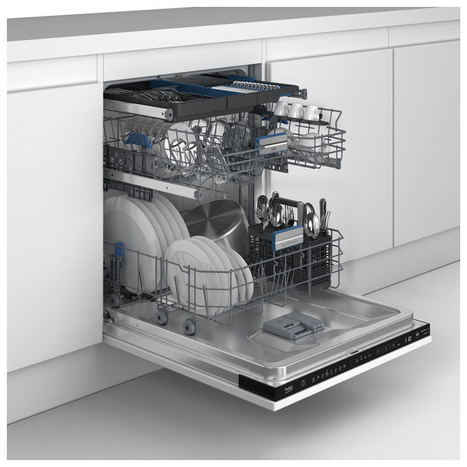 Beko BDIN38561P b300 Lavastoviglie a Scomparsa Totale 15 coperti Classe A 41 dB SelfDry SilentWash (82x60x55 cm) colore Nero