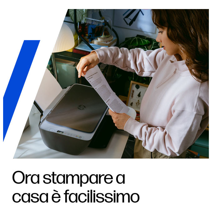 HP A24HWB DeskJet 2921 Stampante Multifunzione Inkjet All-in-One Stampa Copia Scansione Wi-Fi 4800x1200 DPI colore Grigio