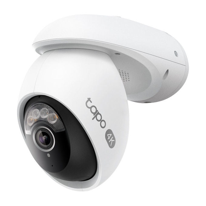 TP-Link TC46 Tapo Telecamera IP 4K UHD 8MP Pan Tilt 360° Wi-Fi IP66 Visione Notturna Starlight AI colore Bianco