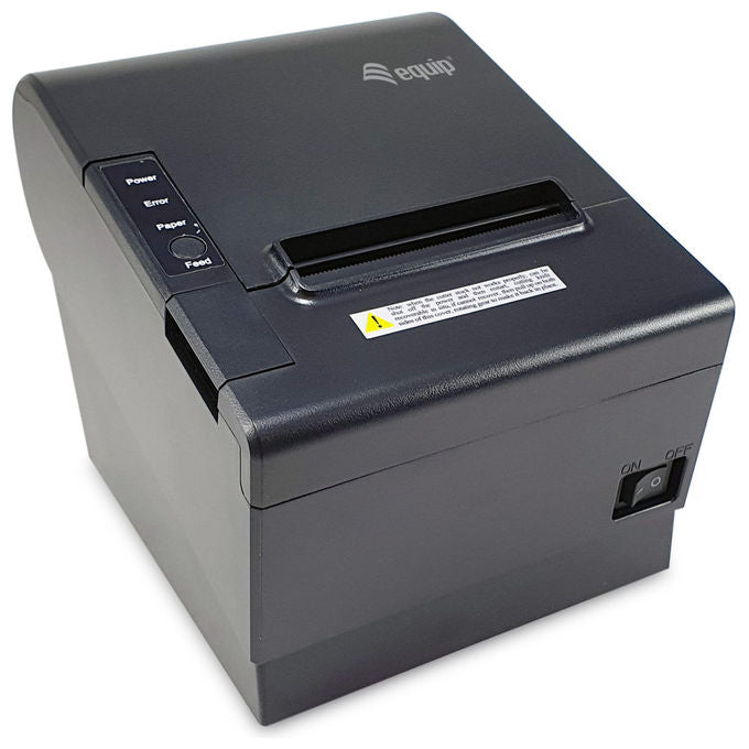 Equip 351006 Stampante POS Termica 203 DPI 300 mm-s USB Bluetooth WiFi Taglierina Automatica carta 58 80 mm colore Nero