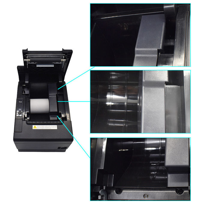 Equip 351006 Stampante POS Termica 203 DPI 300 mm-s USB Bluetooth WiFi Taglierina Automatica carta 58 80 mm colore Nero