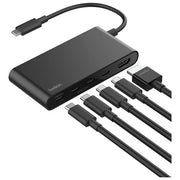 Belkin AVC021HQBK Hub USB-C 5 Porte HDMI 4K 60Hz Power Delivery 100W Trasferimento Dati 10 Gbps colore Nero