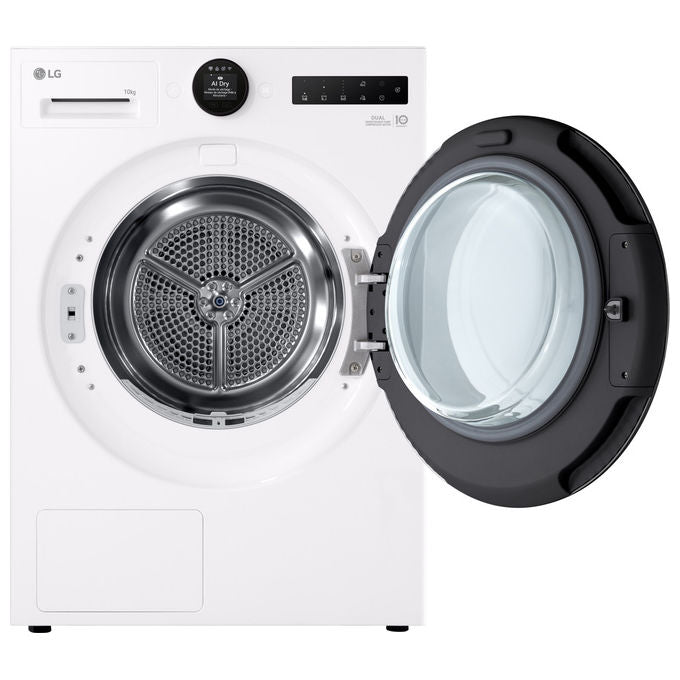 LG RHX7010TWB Serie X7 Asciugatrice Pompa di Calore 10 Kg Classe C Motore Direct Drive AI Dry Wi-Fi (85x60x66 cm) colore Bianco