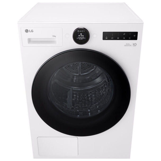 LG RHX7010TWB Serie X7 Asciugatrice Pompa di Calore 10 Kg Classe C Motore Direct Drive AI Dry Wi-Fi (85x60x66 cm) colore Bianco