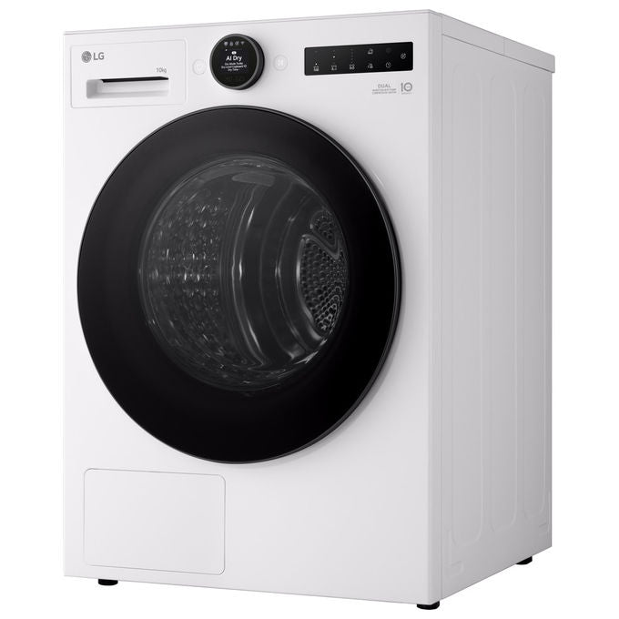 LG RHX7010TWB Serie X7 Asciugatrice Pompa di Calore 10 Kg Classe C Motore Direct Drive AI Dry Wi-Fi (85x60x66 cm) colore Bianco