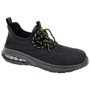 Neri Safety 510781-47 Rush-998 Scarpa Antinfortunistica Bassa S1 ESD SR Metal Free Tessuto Tecnico Fine Knit colore Nero Verde