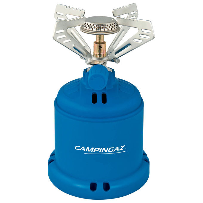 Campingaz 2230063 Camping 206 S Fornello a Cartuccia a Gas 1 Fuoco 1250 W Compatibile C206 GLS colore Blu