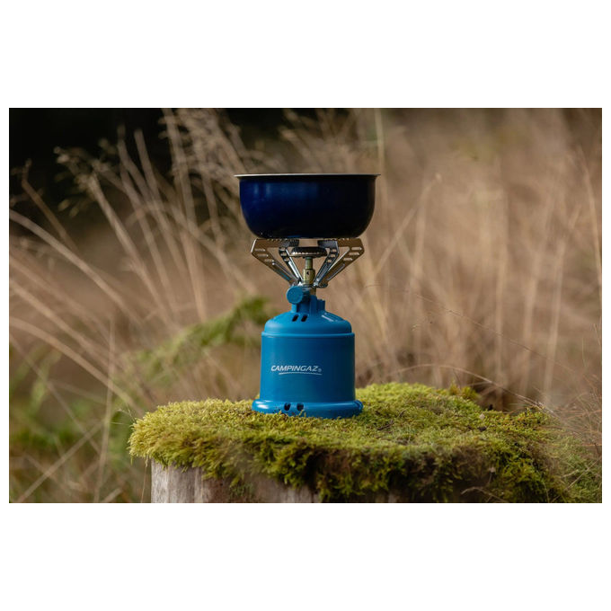 Campingaz 2230063 Camping 206 S Fornello a Cartuccia a Gas 1 Fuoco 1250 W Compatibile C206 GLS colore Blu