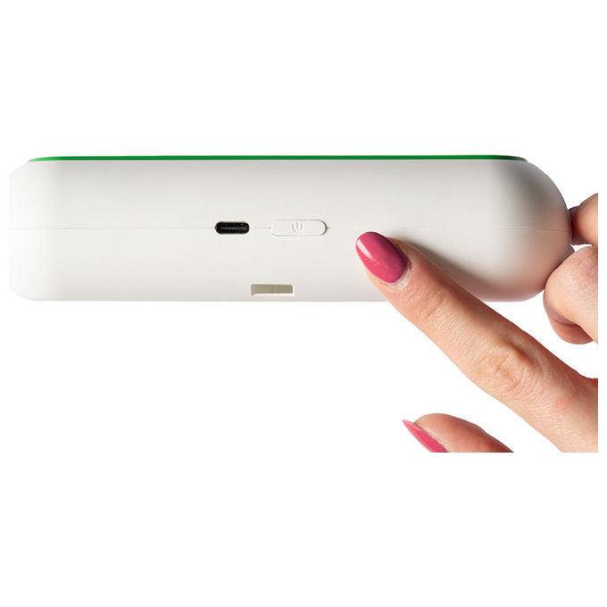 Macom 885 Enjoy and Relax Purificatore Frigorifero Ozono 50 mg-h 3 Livelli Ricaricabile autonomia 45 giorni colore Verde Bianco