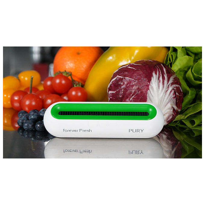 Macom 885 Enjoy and Relax Purificatore Frigorifero Ozono 50 mg-h 3 Livelli Ricaricabile autonomia 45 giorni colore Verde Bianco
