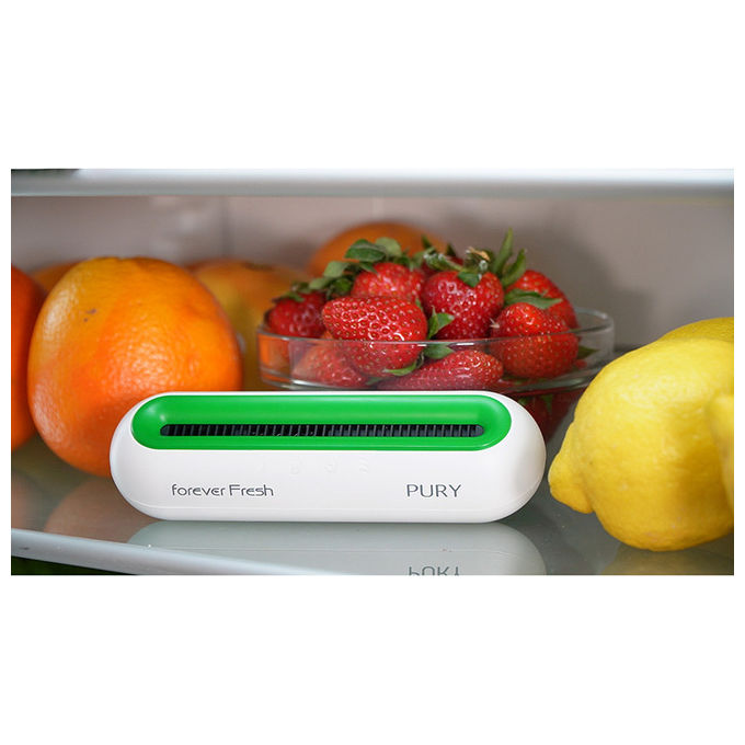Macom 885 Enjoy and Relax Purificatore Frigorifero Ozono 50 mg-h 3 Livelli Ricaricabile autonomia 45 giorni colore Verde Bianco