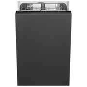 Smeg ST4522DIN Lavastoviglie da Incasso 9 coperti Classe D 44 dB Aquastop Inverter Apertura Automatica (82x45x55 cm) colore Nero