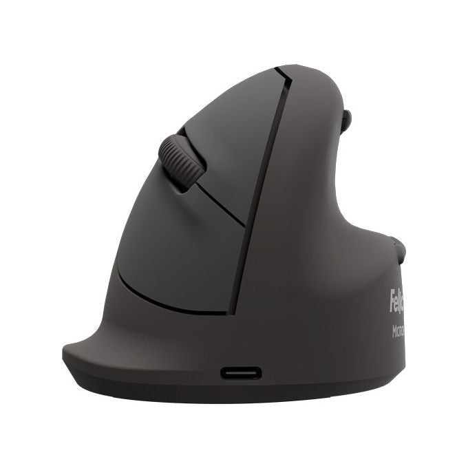 Fellowes 100143584 Breyta Plus+ Mouse Verticale Ergonomico Mancino Bluetooth USB Type-C Ottico 2400 DPI colore Nero