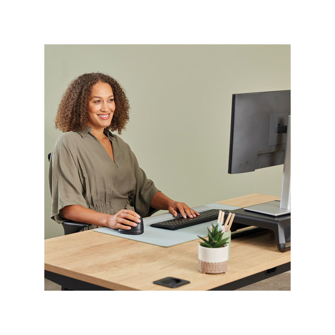Fellowes 100143584 Breyta Plus+ Mouse Verticale Ergonomico Mancino Bluetooth USB Type-C Ottico 2400 DPI colore Nero