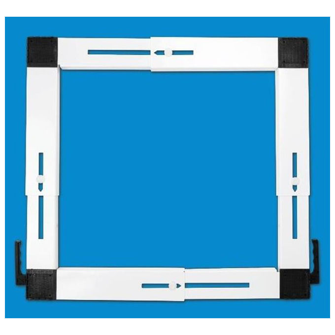 Munari LCL066BI Base Mobile Universale per Lavatrice e Asciugatrice Antivibrazione Regolabile 37x37 62x62 cm colore Bianco