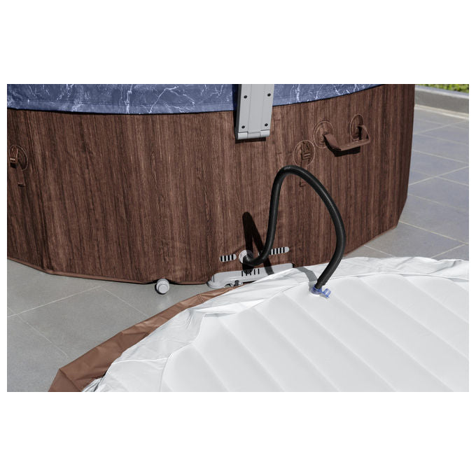 Bestway 6001W Lay-Z-Spa Toronto Idromassaggio AirJet 180 getti 1250 L 7 posti App SmartSpa 190x70 cm colore Marrone