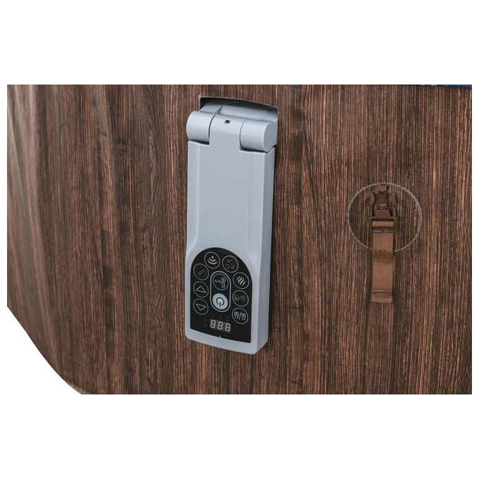 Bestway 6001W Lay-Z-Spa Toronto Idromassaggio AirJet 180 getti 1250 L 7 posti App SmartSpa 190x70 cm colore Marrone