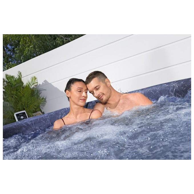 Bestway 6001W Lay-Z-Spa Toronto Idromassaggio AirJet 180 getti 1250 L 7 posti App SmartSpa 190x70 cm colore Marrone